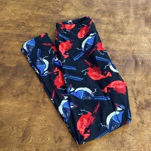 LuLaRoe One Size Leggings - Birds